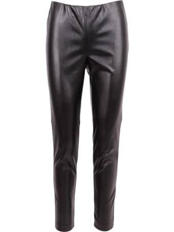 Ermanno Firenze Faux Leather Trousers