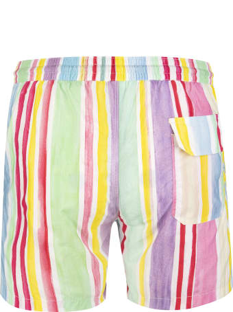 Capri Code Pastel Striped Swimsuit