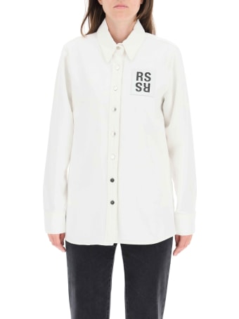 Raf Simons Denim Shirt With Logo Patch