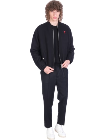 Ami Alexandre Mattiussi Casual Jacket In Black Wool
