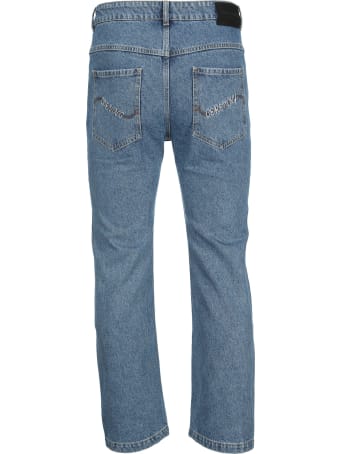 Opening Ceremony Washed Blue Slim-cut Tapered Jeans