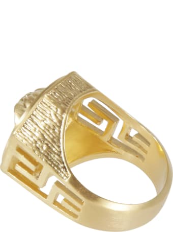 Versace Embossed Medusa Head Ring