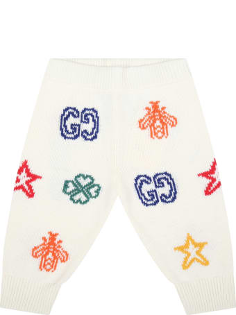 Gucci Ivory Trouser For Babykids