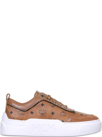 MCM Sneaker Cognac With Logo
