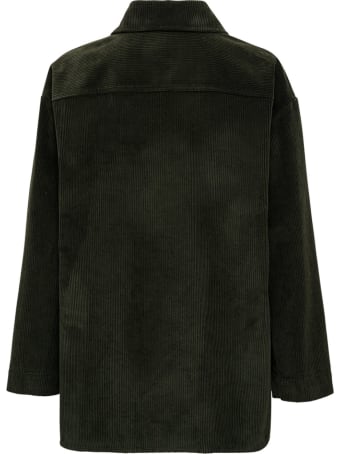 SEMICOUTURE Blanche Shirt In Green Cotton