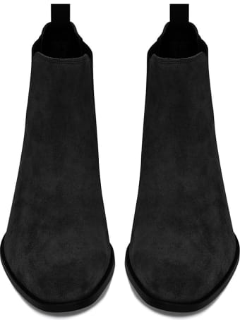 Saint Laurent Wyatt Chelsea Boots In Leather