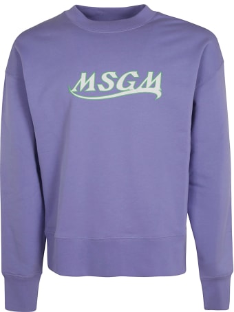 MSGM Chest Logo Print Sweatshirt