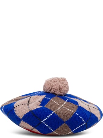 Burberry Argyle Wool And Cashmere Basque With Rhombus Motif