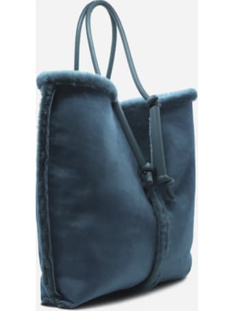 Bottega Veneta Reversible Shearling Bolster Bag