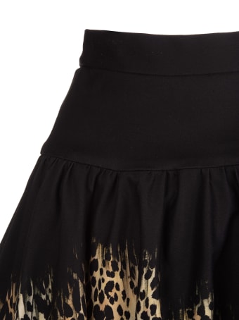 Roberto Cavalli Midi Skirt With Queen Of Sicily Print