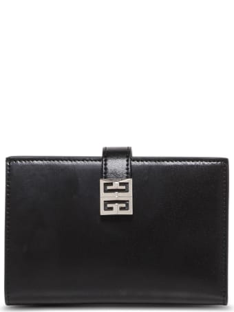 Givenchy Leather Bifold Wallet With 4g Buckle
