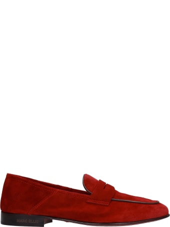 Marc Ellis Loafers In Red Suede