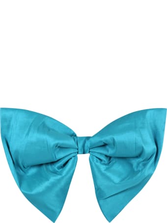 Caroline Bosmans Light-blue Belt For Girl With Bow