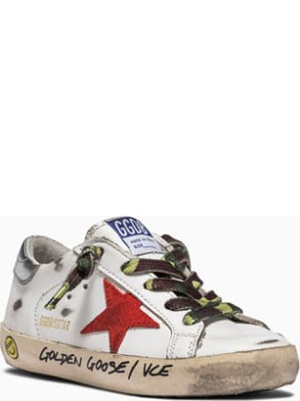 Golden Goose Deluxe Brand Super Star Laminated Sneakers Gjf00101. F001157