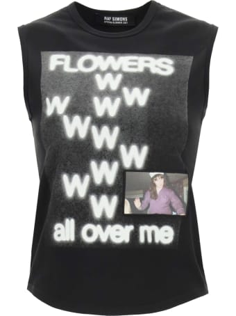 Raf Simons Flowers Print Top