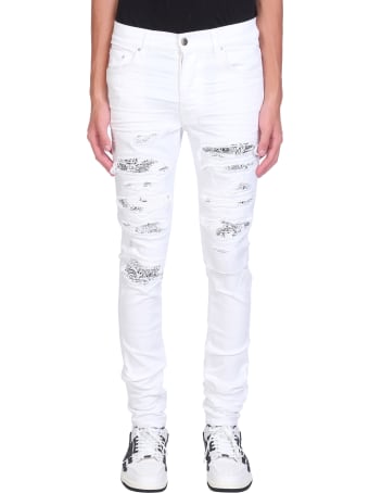 AMIRI Jeans In White Denim