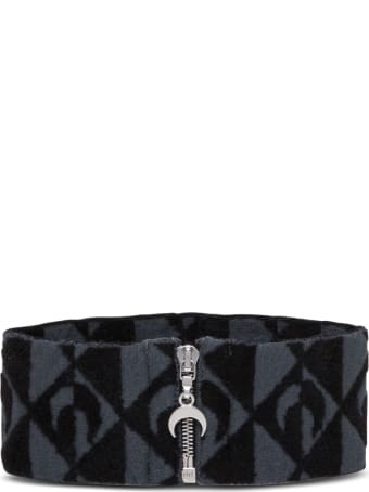 Marine Serre Moon Lozenge Collar In Viscose Blend