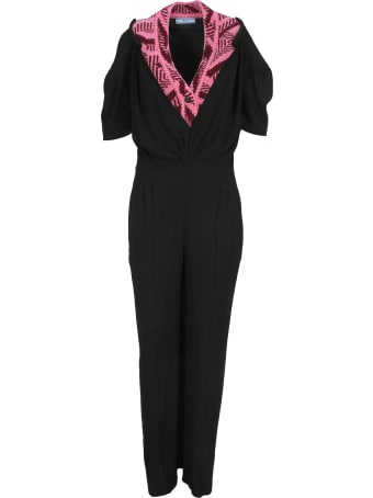 Prada Sablé Jumpsuit With Jacquard Detail