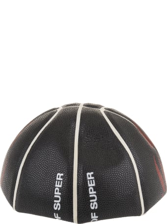 Vision of Super Black Basketball Ball With Red Flame