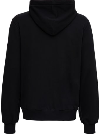 Dolce & Gabbana Black Cotton Hoodie With Logo