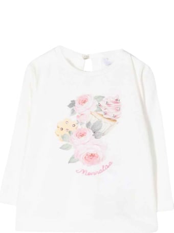 Monnalisa White Girl T-shirt