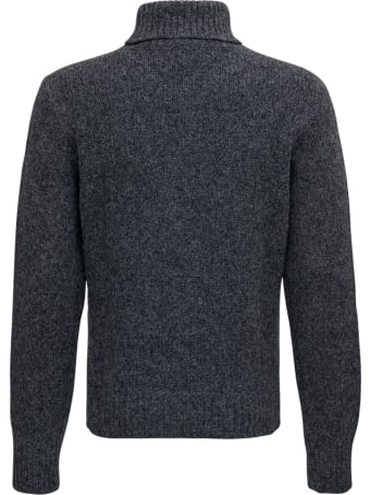 doppiaa Worsted Grey Wool Sweater