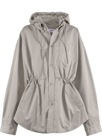 Balenciaga Parka In Beige Cotton