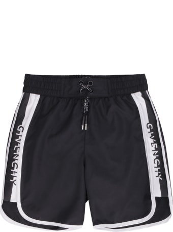 Givenchy Logo Print Swim Shorts