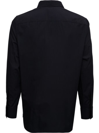 Givenchy Black Cotton Poplin Shirt With Zip