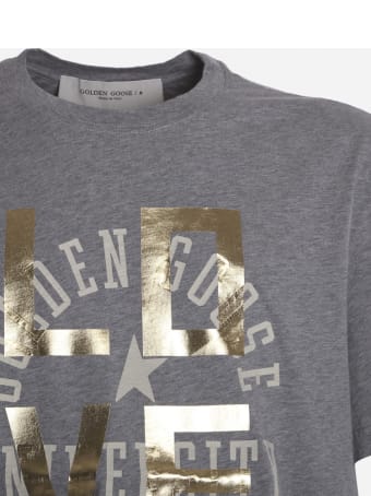 Golden Goose Cotton T-shirt With Love Print