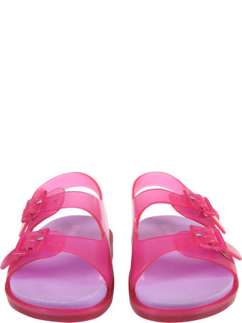 Melissa Fuchsia Sandals For Girl With Logo