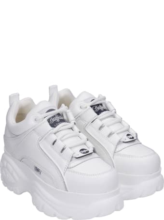 Buffalo Sneakers In White Leather