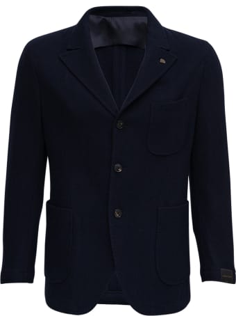 Gabriele Pasini Single-breasted Blue Cashmere Jacket