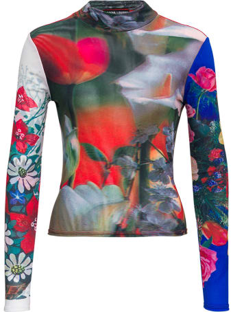 Chopova Lowena Floral Stretch Fabric Top