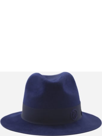Ruslan Baginskiy Fedora Hat With Grosgrain Ribbon And Monogram Detail