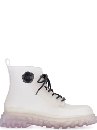Melissa Melissa Coturno + Viktor & Rolf - Pvc Combat Boots