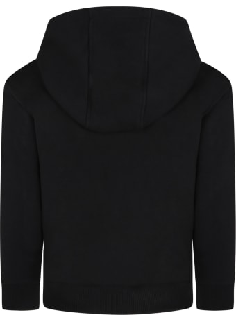 Givenchy Black Sweatshir For Kids With Logo