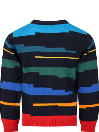 Paul Smith Junior Multicolor Cardigan For Boy