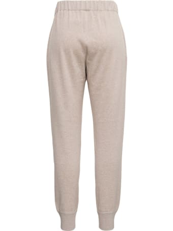 Brunello Cucinelli Beige Cashmere Trousers