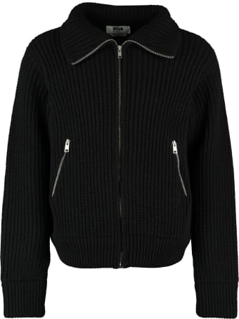 MSGM High Collar Zipped Cardigan
