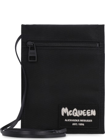 Alexander McQueen Logo Print Flat Pouch