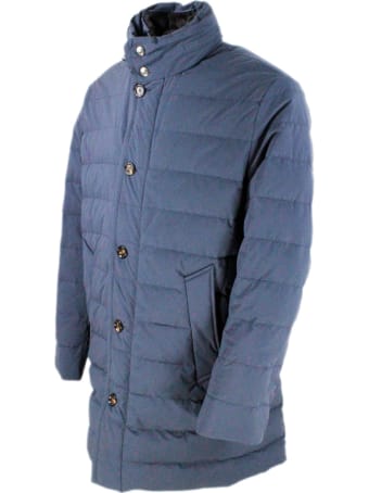 Kired Padded Jacket In Real Goose Down With Retractable Hood. Zip Closure And Detachable Fur Collar