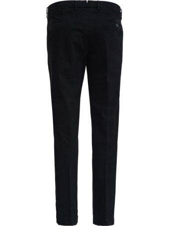 Berwich Black Cotton Tailored Pants