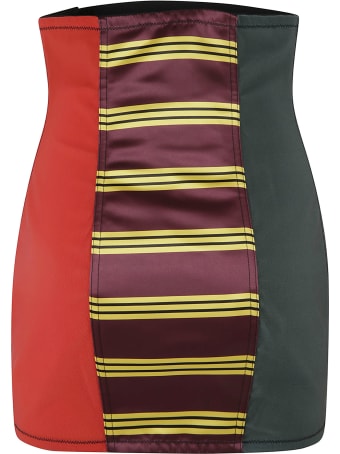 Philosophy di Lorenzo Serafini Stripe Detail Logo Embroidered Skirt