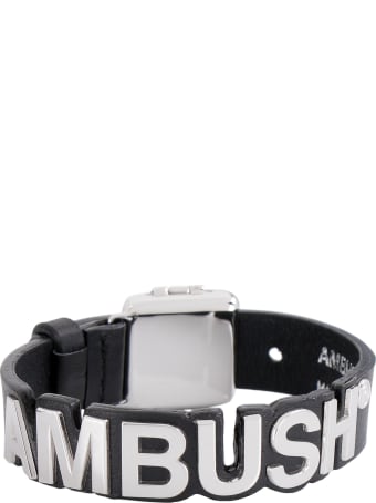 AMBUSH Logo Charm Leather Bracelet