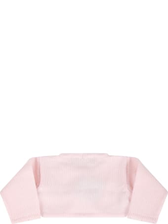 La stupenderia Pink Cardigan For Baby Girl