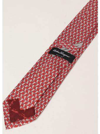 Salvatore Ferragamo Tie Salvatore Ferragamo Silk Tie With Micro Elephants