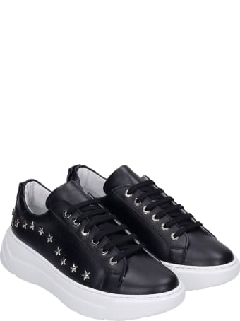 Marc Ellis Sneakers In Black Leather