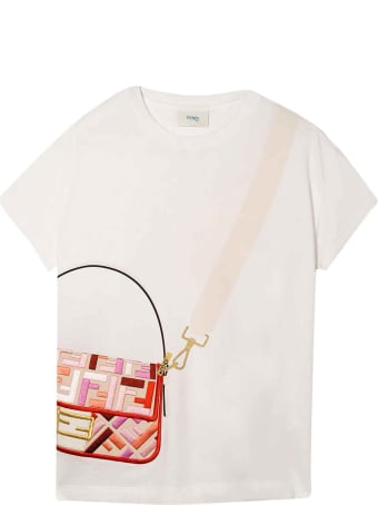Fendi White T-shirt With Press