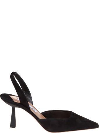 Aquazzura Maia Sling 75 In Black Suede